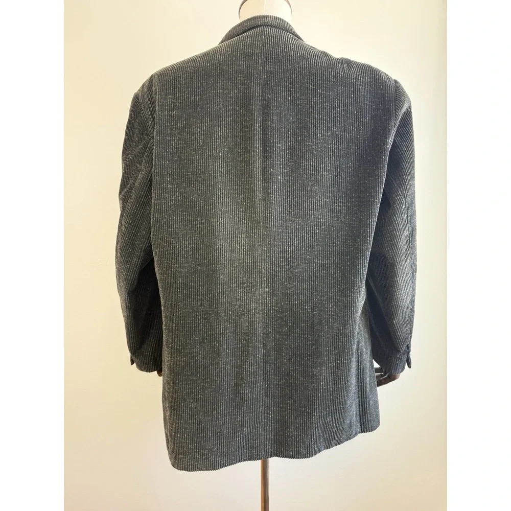 Peter Barton For Bigsby & Kruthers 3 Button Front Sport Coat Blazer Corduroy 46T